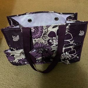 Thirty One utility tote-purple plum awesome blossom